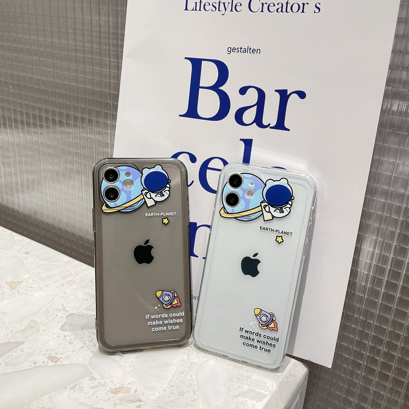 Ốp điện thoại silicon họa tiết hình phi hành gia cho iPhone 11 Pro Max X Xr Xs Max 7 8 Plus Se 2020 12 pro max 12 mini 13 pro max 13 mini | BigBuy360 - bigbuy360.vn