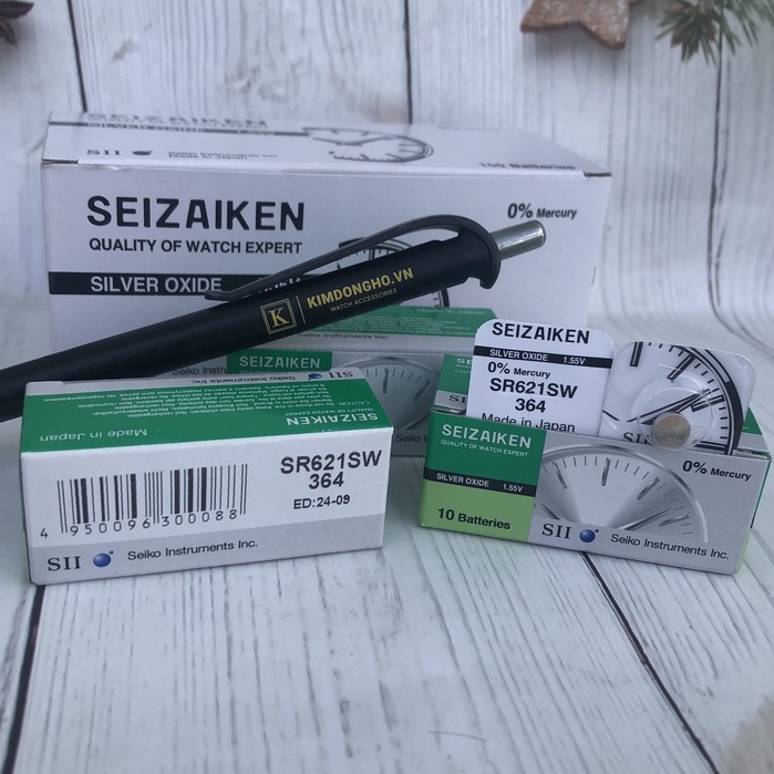 Viên pin 621 Seizaken SR621SW - 364 vỉ 1 viên