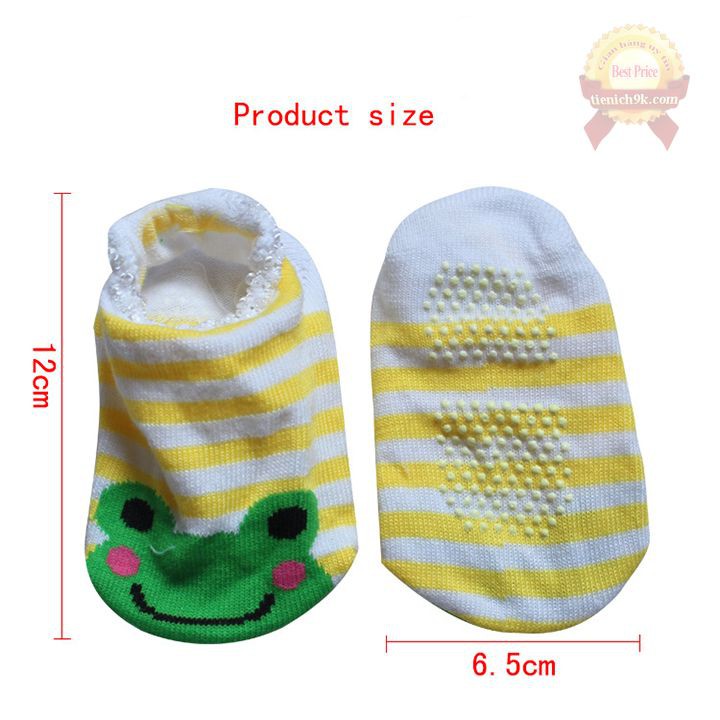 Tất tập đi chống trơn hoạt hình cho bé dễ thương | Vớ tập bò Foot Cover Nhật Bản