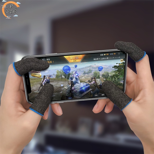 1 Cặp Bao Ngón Tay 21-pin Siêu Mỏng Chống Mồ Hôi Chơi Game Pubg