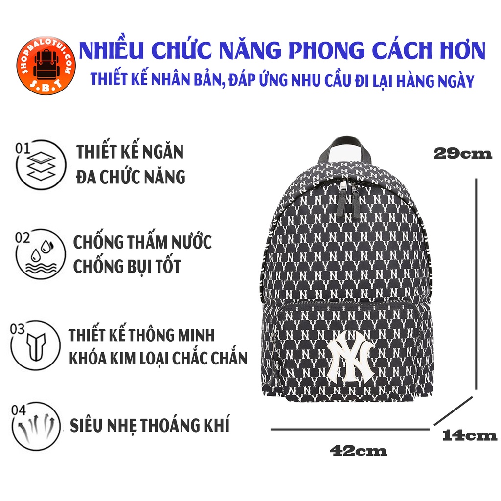 Balo MLB đi học làm chơi nam nữ ulzzang đẹp rẻ thời trang đựng laptop chất vải cao cấp đẹp chống nước tốt - shopbalotui | BigBuy360 - bigbuy360.vn