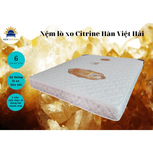 nệm lò xo Hàn Việt Hải Citrine - Bh 5 năm