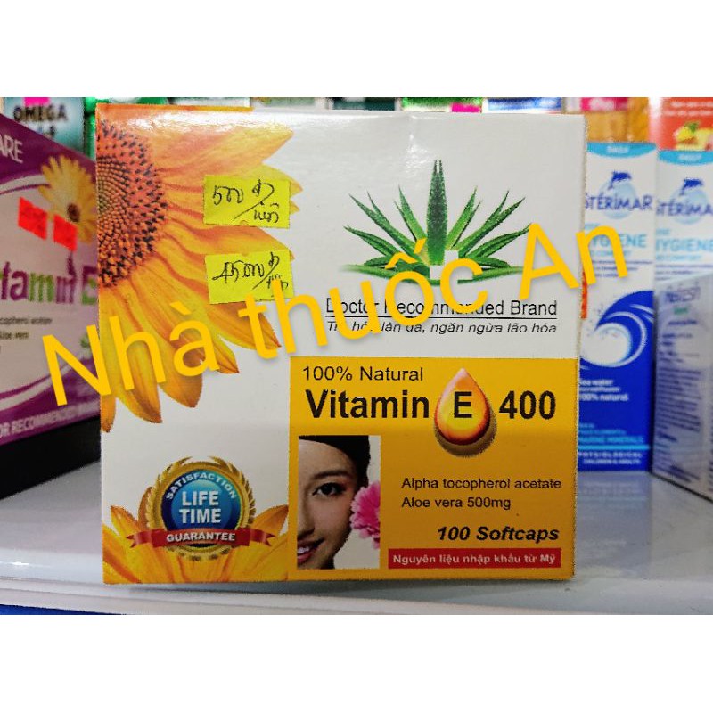 Vitamin E 400 IU hộp 100 viên