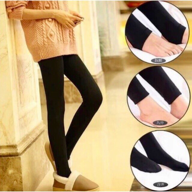 1 tất quần dày rẻ lót nỷ mỏng B002