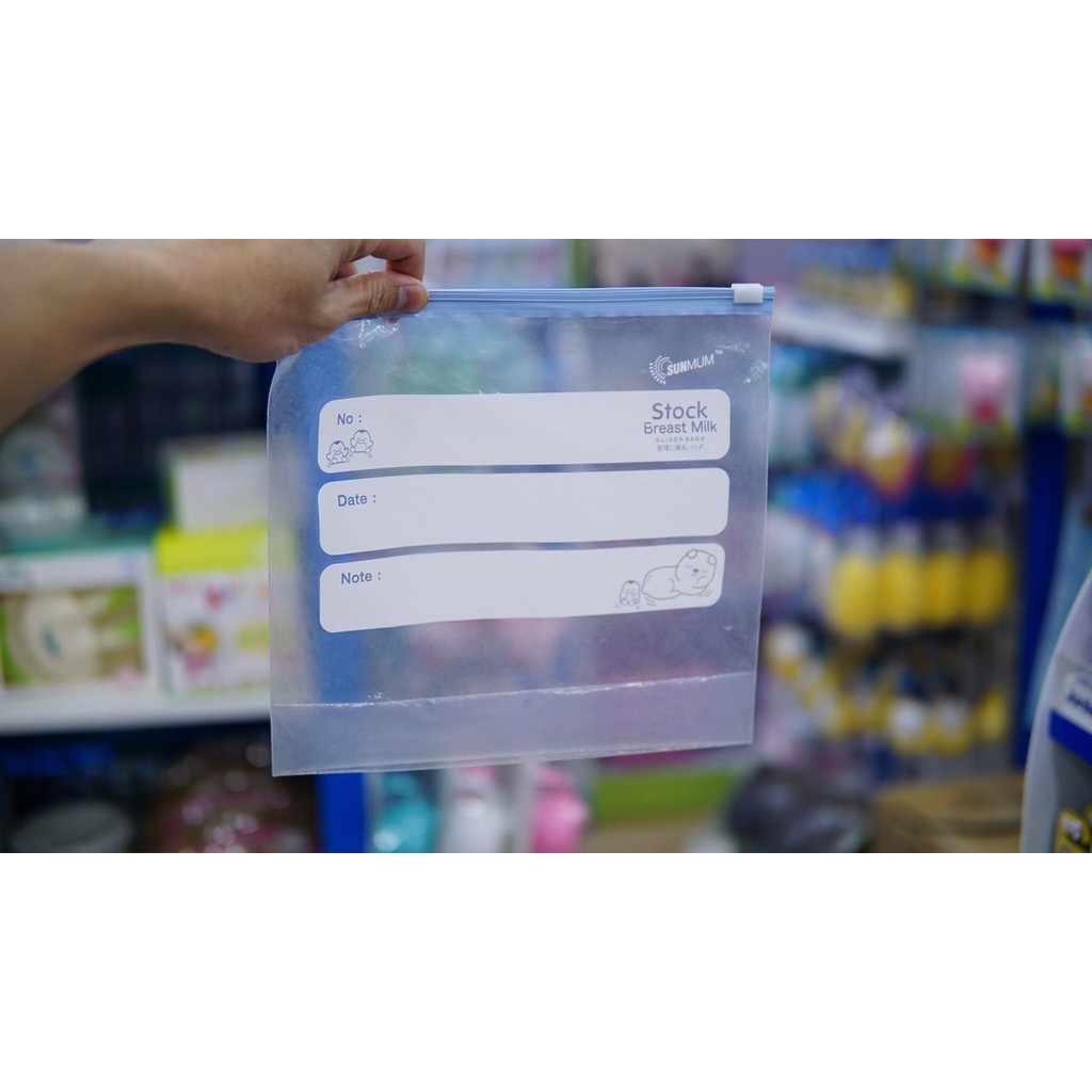Hộp 10 Túi Zip Trữ Sữa SUNMUM
