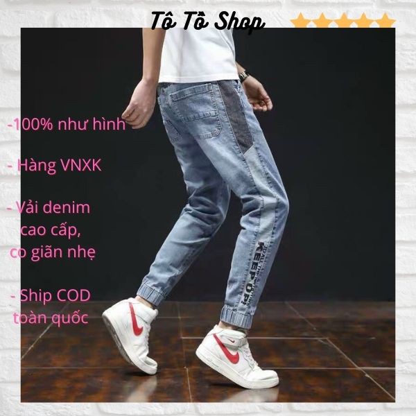 Quần Jean Nam Đẹp ❤️FREESHIP❤️ Quần Bò Nam Rách Gối Chất Liệu Denim Cao Cấp Thời Trang Chuẩn Hàng Shop Tô Tồ Shop -QJN56 | BigBuy360 - bigbuy360.vn