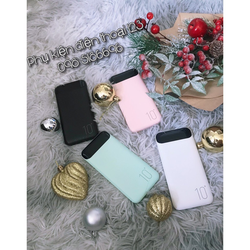 Sạc dự phòng tích hợp màn hình, dung lượng 10000mAh - Phụ kiện công nghệ 88