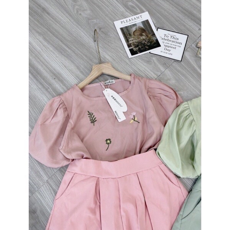 Sét bộ Hồng thêu siêu xinh bigsize 55-92kg