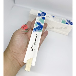 100 Đôi Đũa Gỗ Bao Giấy Nhật Bản (đũa tách)