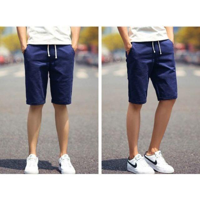Bộ gồm 2 quần short kaki BM.02 lưng thun mặc thoải mái, chất kaki mềm mịn đảm bảo dày dặn