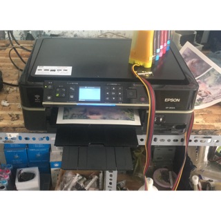 Máy in Epson 802a - gắn 600ml mực dầu in không phai