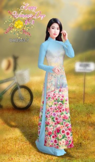 Vải Áo Dài Tằm Ý/ Lụa Nhật Rừng Hoa