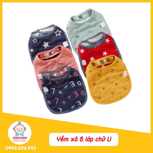 KHĂN YẾM XÔ 6 LỚP DÀY DẶN CHO BÉ