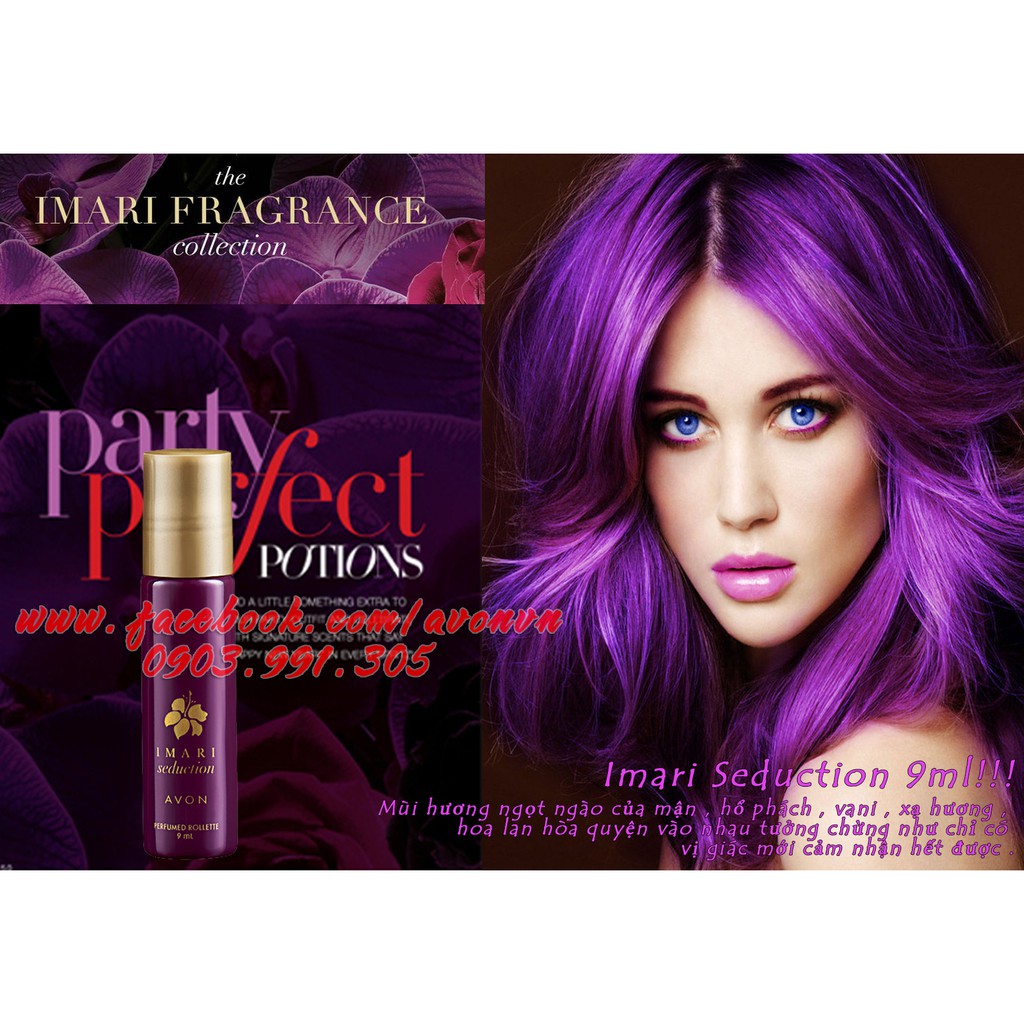 FREE SHIP CHÍNH HÃNG NƯỚC HOA NỮ AVON IMARI SEDUCTION 50ML MÀU TÍM