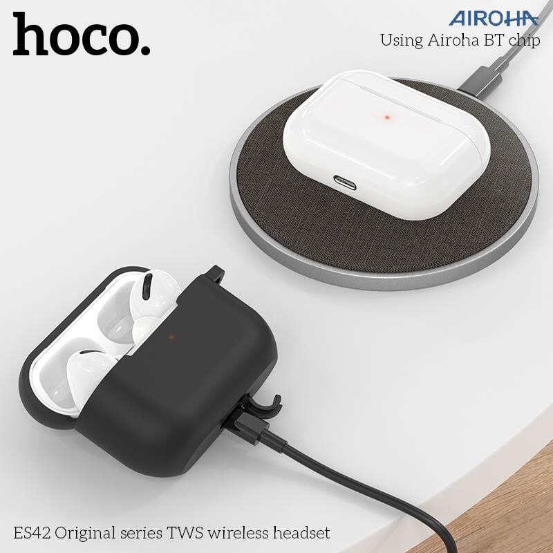 Tai nghe Bluetooth HOCO ES42 NEW 2020 BT5.0 - Pin 400mAh - Hỗ trợ sạc không dây - Tặng kèm case _ bảo hành 12 tháng | BigBuy360 - bigbuy360.vn