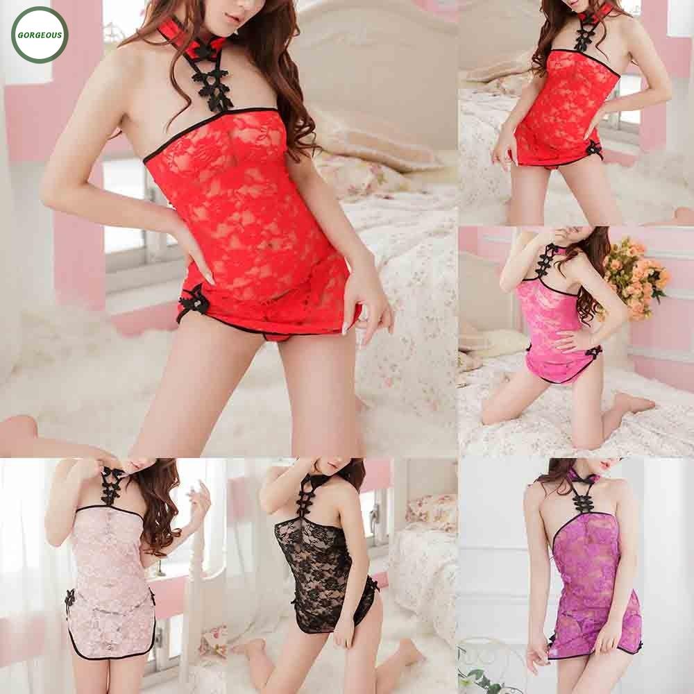 Đầm sườn xám cách tân phối ren màu sắc thời trang quyến rũ cho nữ | BigBuy360 - bigbuy360.vn