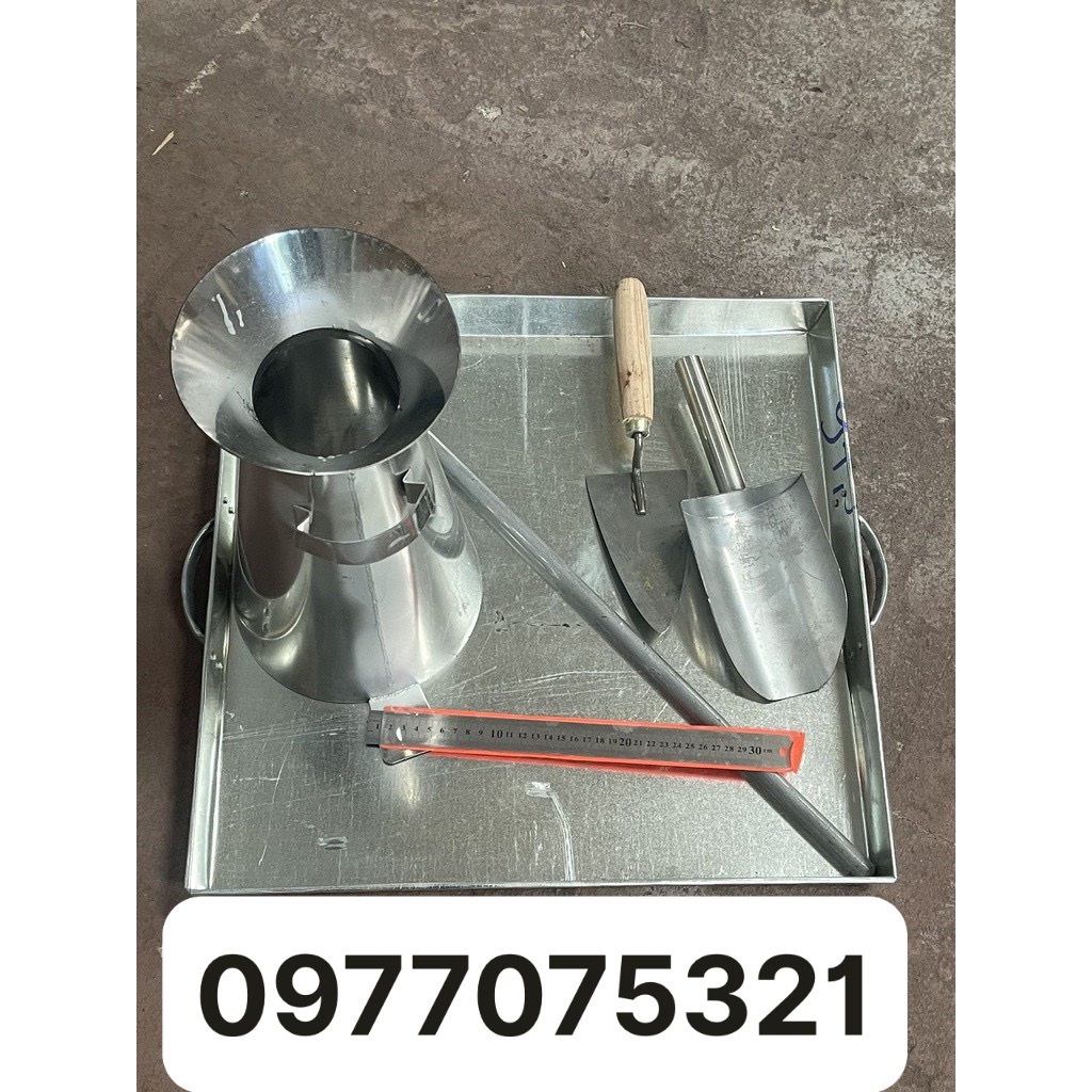 Bộ côn rút sụt bê tông Inox