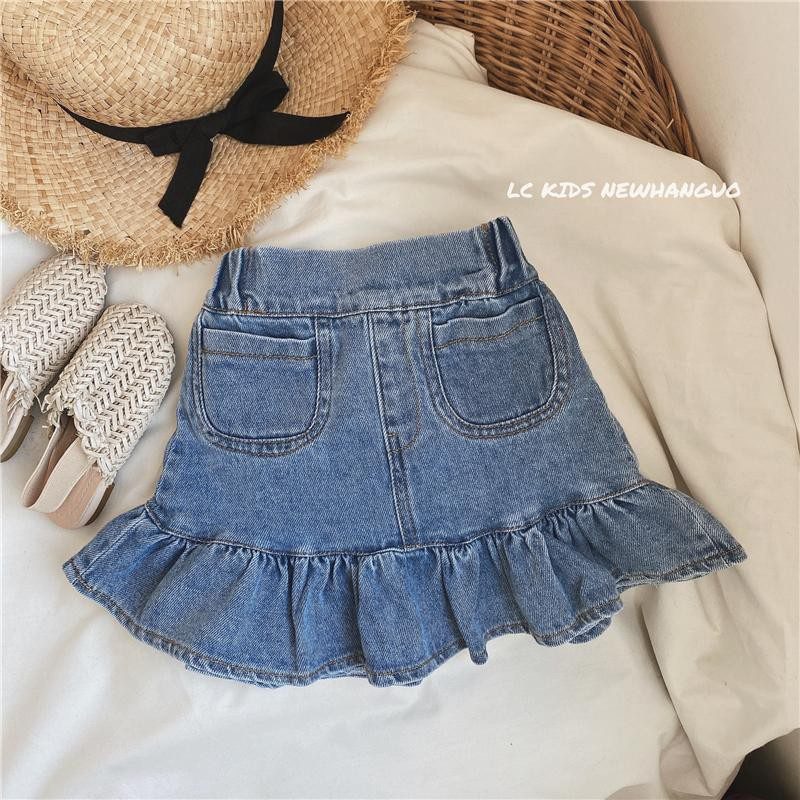 Cô Gái Váy denim mùa hè mới