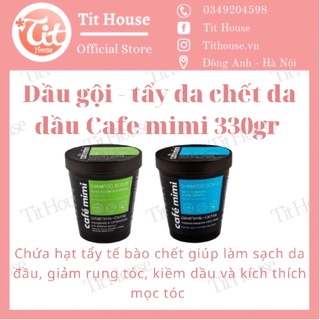 Tẩy da chết da đầu Cafe Mimi Super Volume Shampoo Scrub.