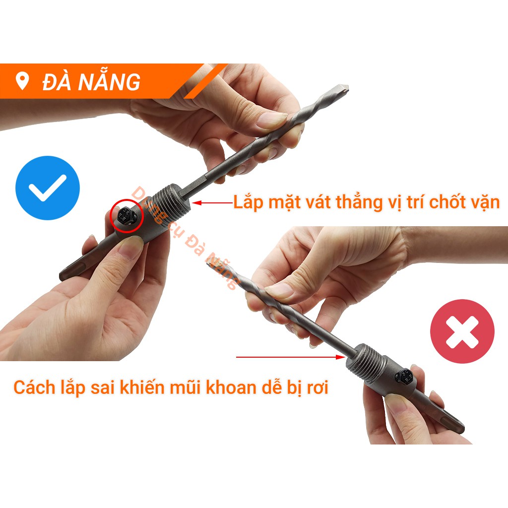 Mũi khoan định tâm cho đầu khoan rút lõi Φ8 dài 110mm