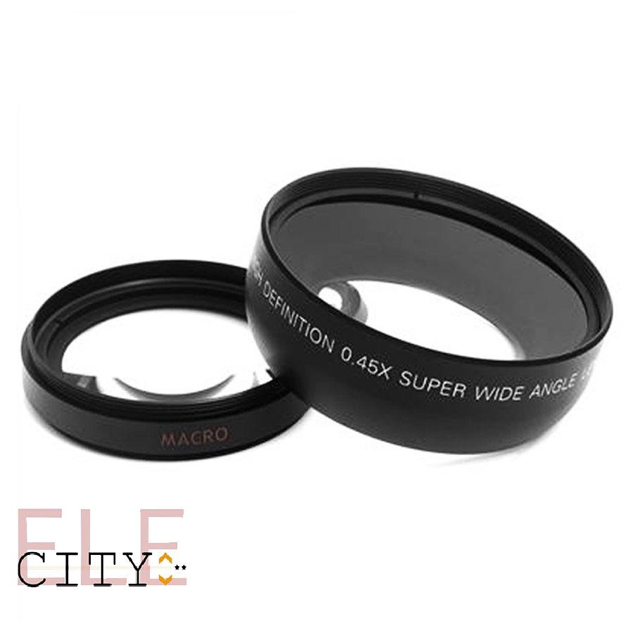 111ele} 52MM 0.45 x Wide Angle Macro Lens for Nikon D3200 D3100 D5200 D5100