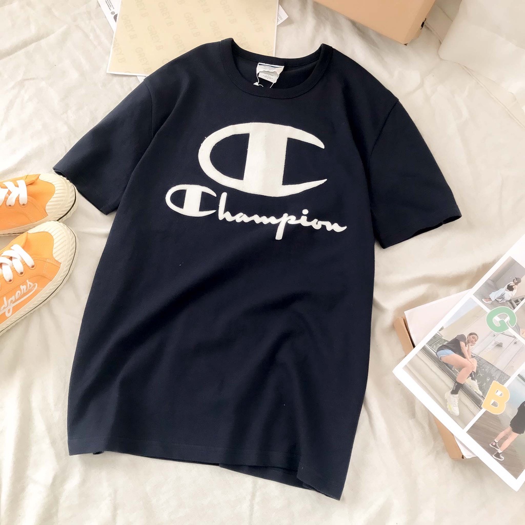 Áo Thun Cham.pion In Logo Phong Cách Hàn Quốc | BigBuy360 - bigbuy360.vn