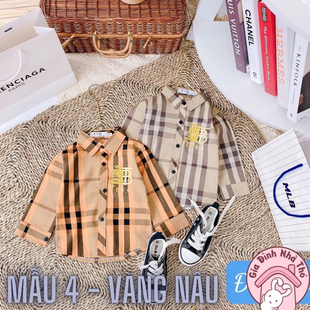 Thông tin về Áo sơmi bé trai chất thoáng mát đi học đi chơi đều đẹp size từ 9-20kg