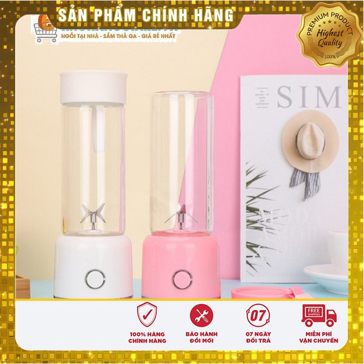 Máy xay cầm tay 💖 Video thật shop tự quay 💖 Máy xay sinh tố cầm tay tích điện sạc bằng dây usb 6 lưỡi dao - Có bảo hành