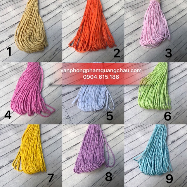 Dây giấy xoắn kim tuyến cuộn 20 mét - 01 cuộn