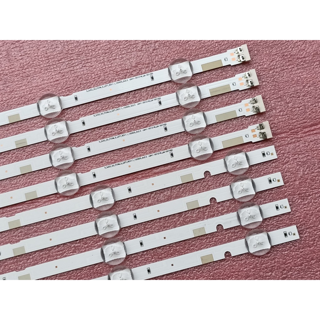 LED TIVI SAMSUNG 49J5200 49J5250 50J5200 MỚI 100% , BỘ 8 KHÚC NỐI THÀNH 4 THANH, MỖI KHÚC 5 BÓNG 3V DÀI 49cm 5-5J52-50