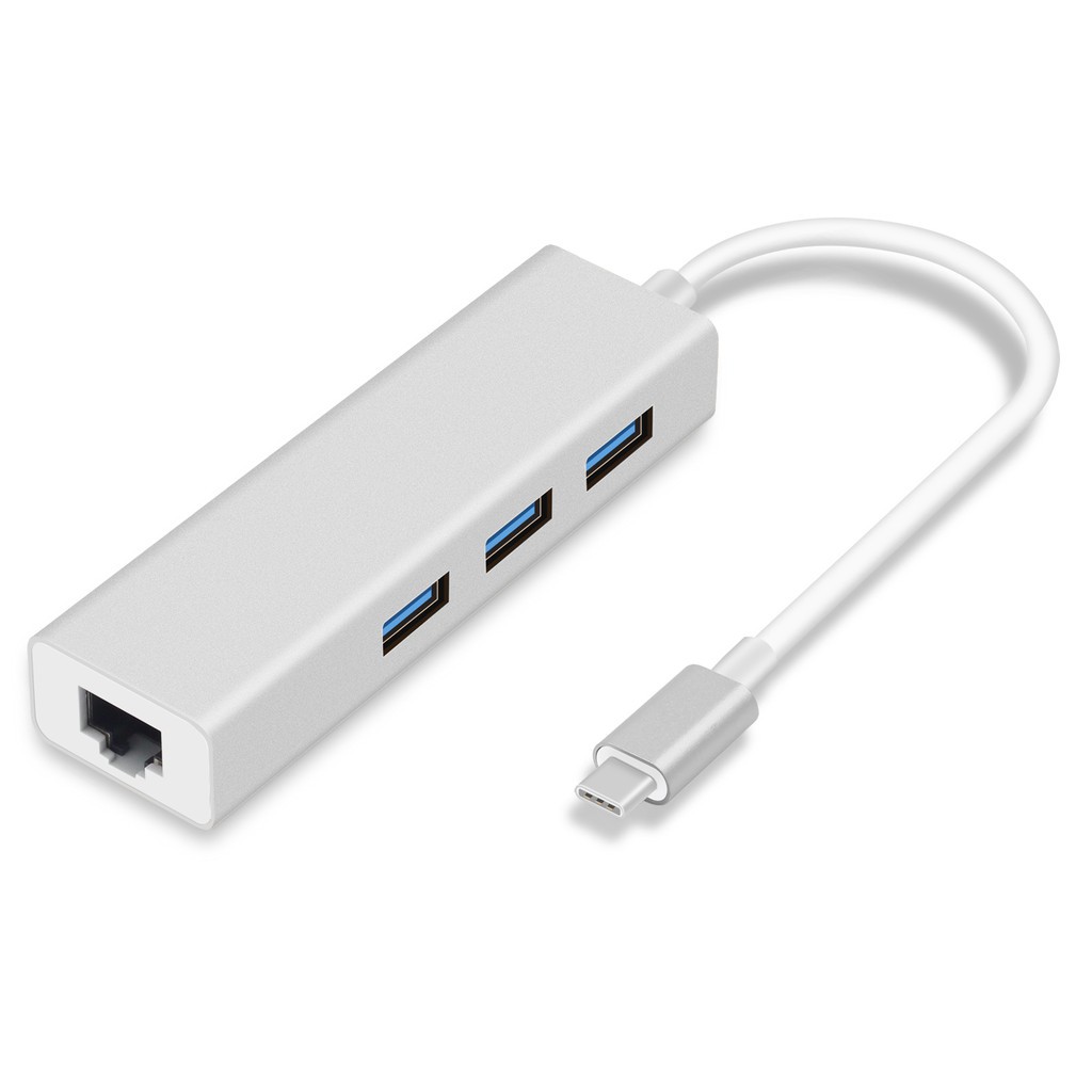 Bộ Chia 3 Cổng Usb Rj45 100m Cho Macbook Pro 13 15