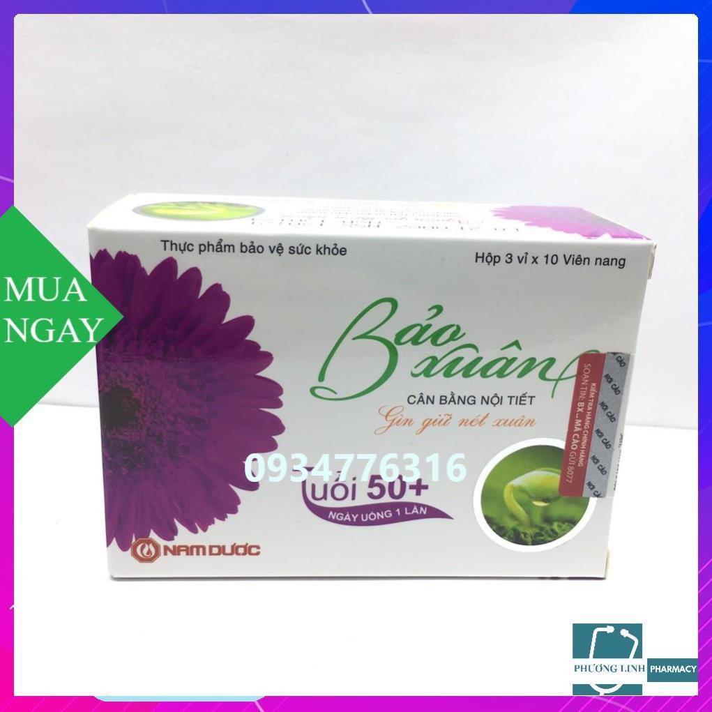 Bảo xuân tím trên 50 tuổi hộp 3 vỉ x 10 viên nang