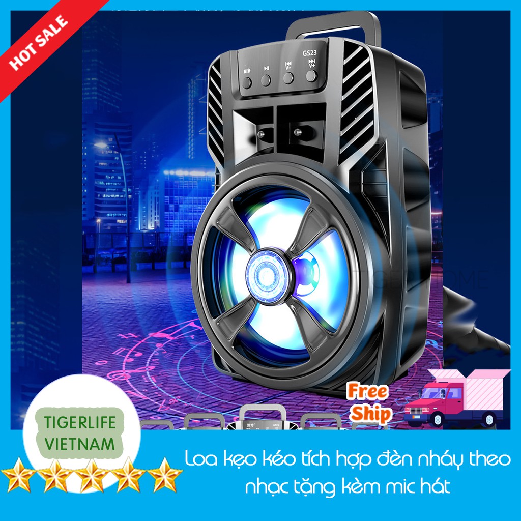 [TẶNG 1 MIC 100K] Loa Kẹo Kéo Karaoke Bluetooth 5.0 Loại Cao Cấp Model 2022 Chip âm thanh mới cho chất âm tuyệt vời