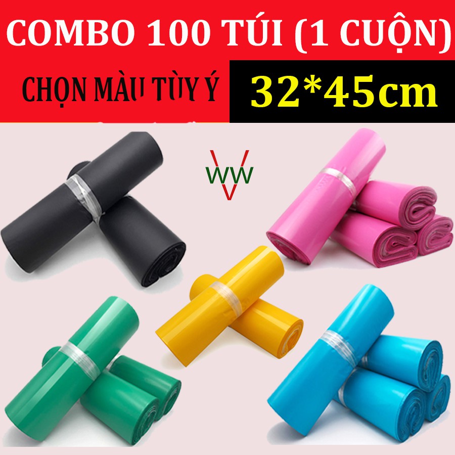 [BÁN CHẠY NHẤT] [32x45cm] 1 cuộn (~100 túi) Túi đóng hàng chống bóc các cỡ,túi niêm phong dán miệng đóng gói vận chuyển