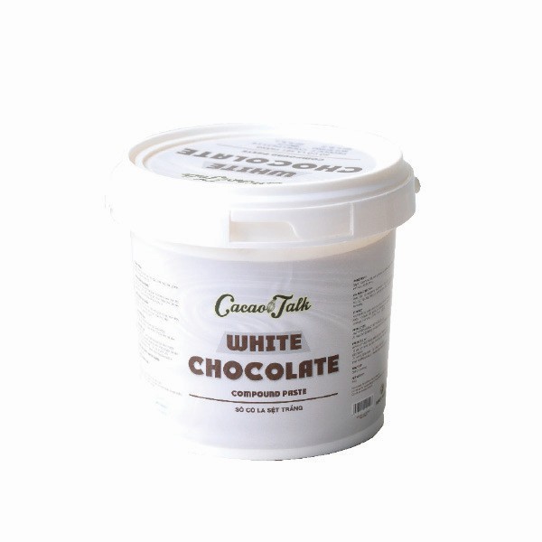Socola sệt trắng Cacao Talk 500gr/1 lít dùng cho các ứng dụng trong sản xuất bánh, kẹo thơm ngon tiện dụng