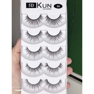 Mi Giả Kun 5D False EyeLashes  tự nhiên 5 cặp đủ mẫu