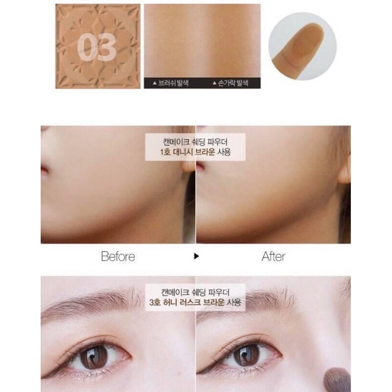 Phấn Tạo Khối Canmake Shading Powder 4.4g màu #03 Honey Rusk Brown | BigBuy360 - bigbuy360.vn