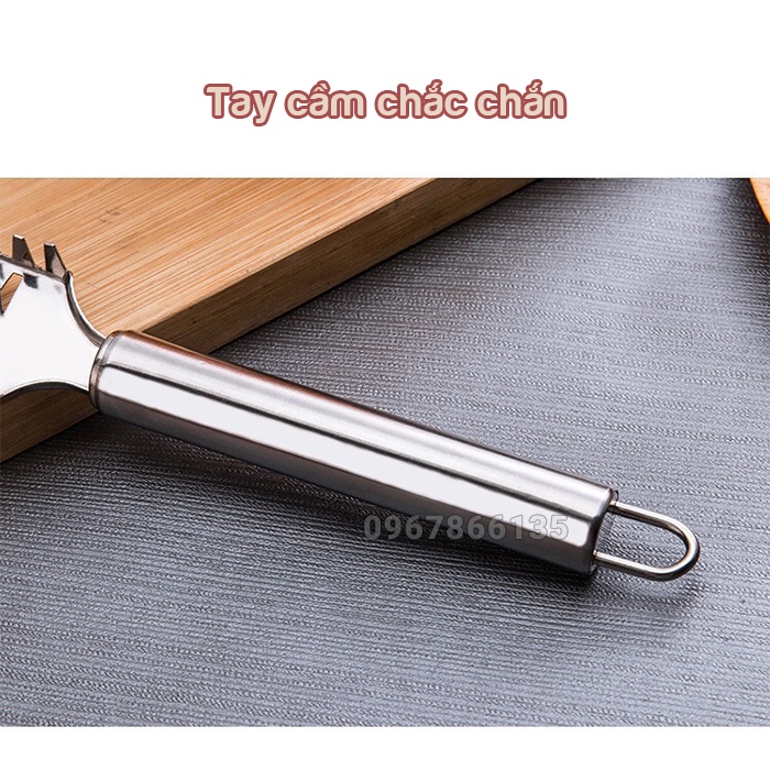 Dụng Cụ Lóc Vảy Cá Inox – Cây Đánh Da Cá/Cạo Vẩy Bằng Thép Không Gỉ Siêu Bền