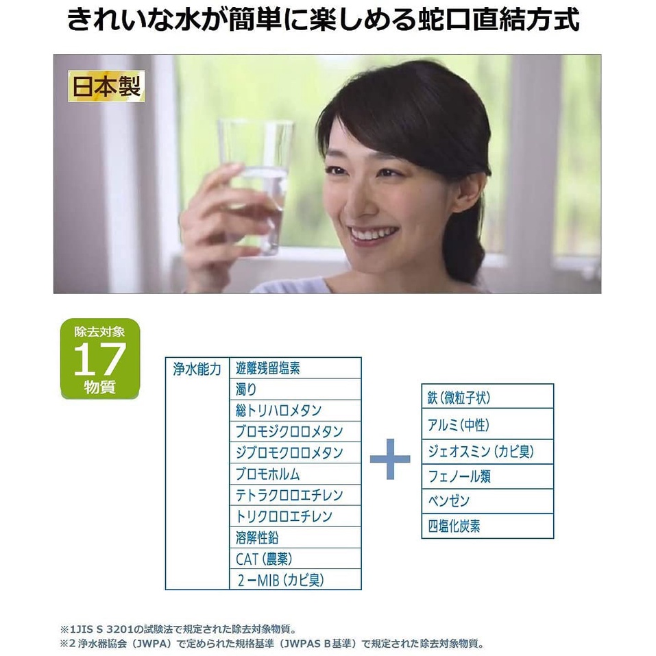 MÁY LỌC NƯỚC TẠI VÒI PANASONIC ‎TK-CJ22-S CÓ MÀN HÌNH HIỂN THỊ LCD