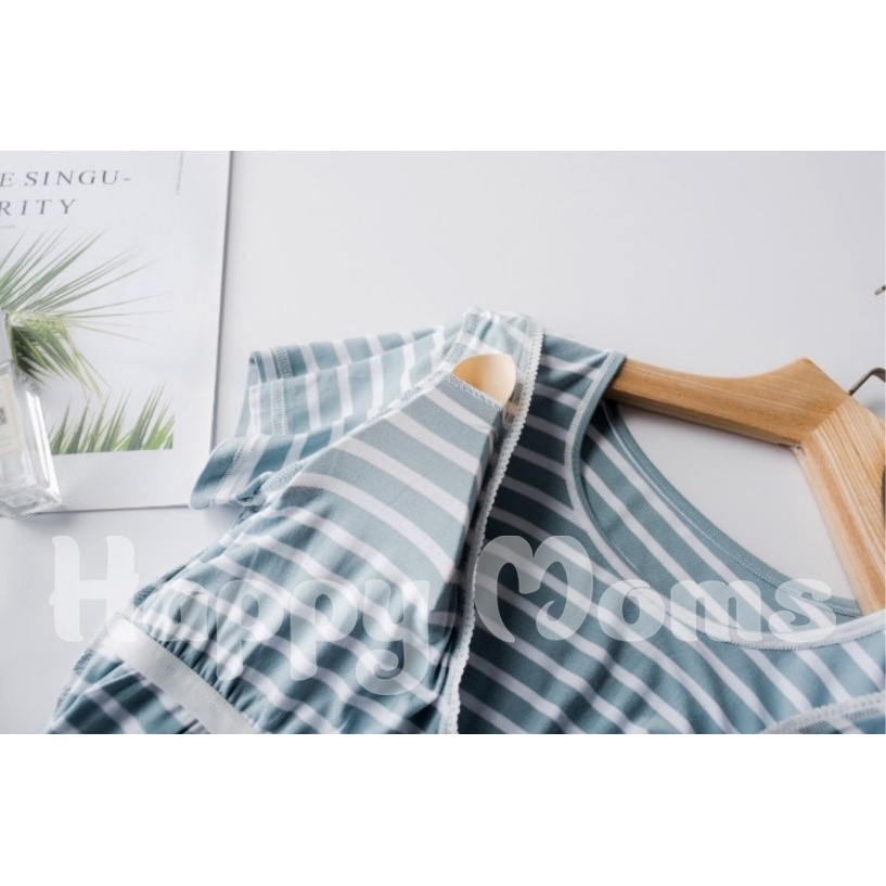 Bộ Đồ Bầu và Cho Con Bú - Bộ Đồ Sau Sinh Chất Vải Modal Siêu - Kèm lót ngực - Đồ bầu HappyMom