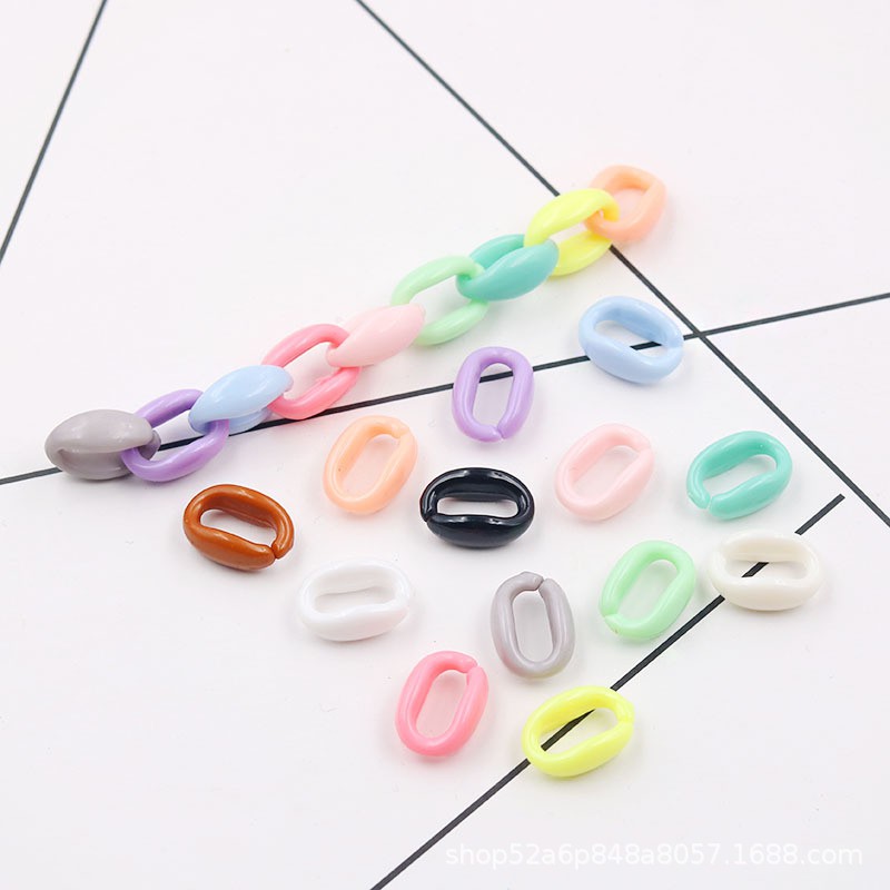 Bộ 50 Hạt Hình Khoá Chuỗi Xích Làm Đồ Trang Sức Diy