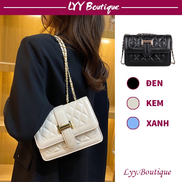 Túi xách nữ phong cách Ulzzang Hàn Quốc, Túi vuông nhỏ đeo chéo đeo vai sành điệu LYY BOUTIQUE