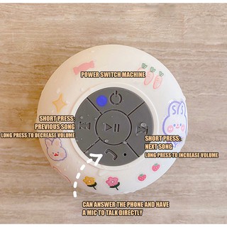 Loa Bluetooth Không Dây Mini Chống Thấm Nước Hình Hoạt Hình Cho Android / IOS