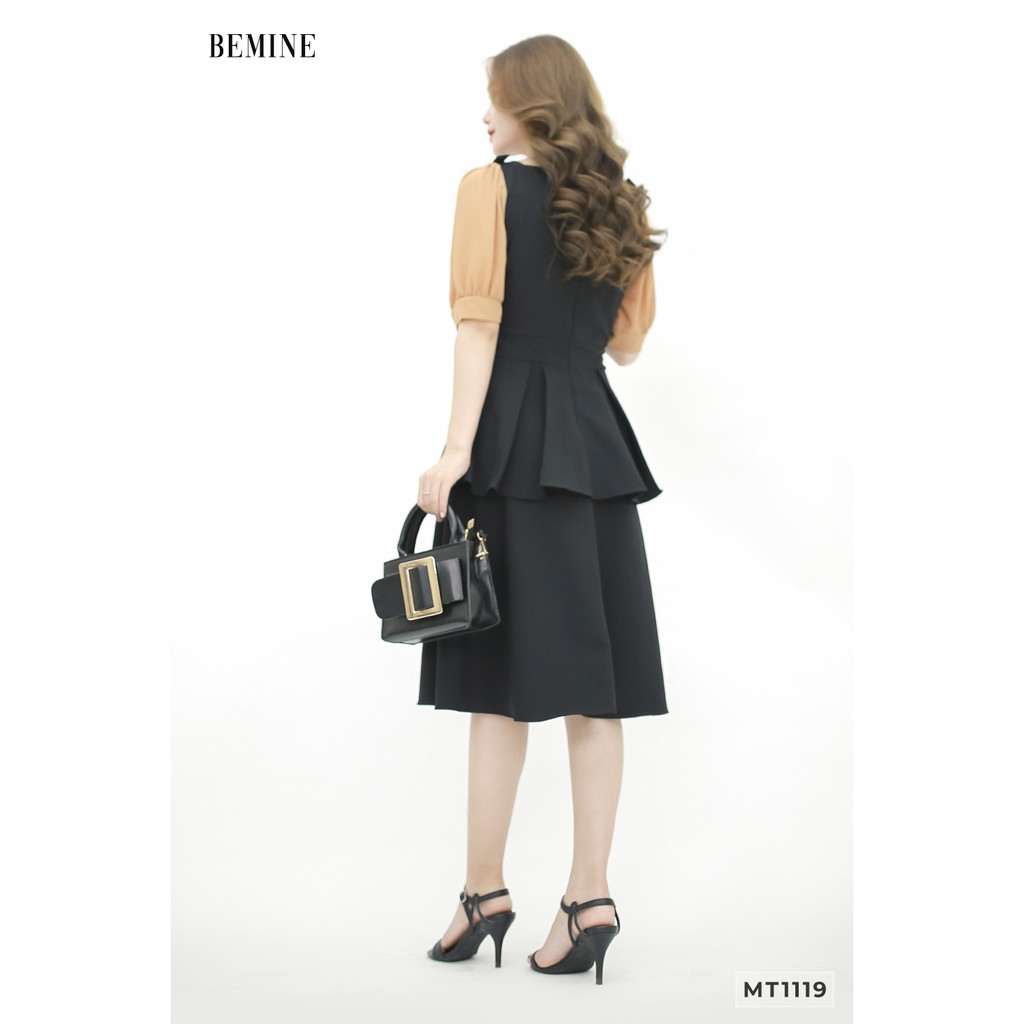 Đầm tùng 2 tầng phối tay voan BEMINE MT1119DEN | BigBuy360 - bigbuy360.vn