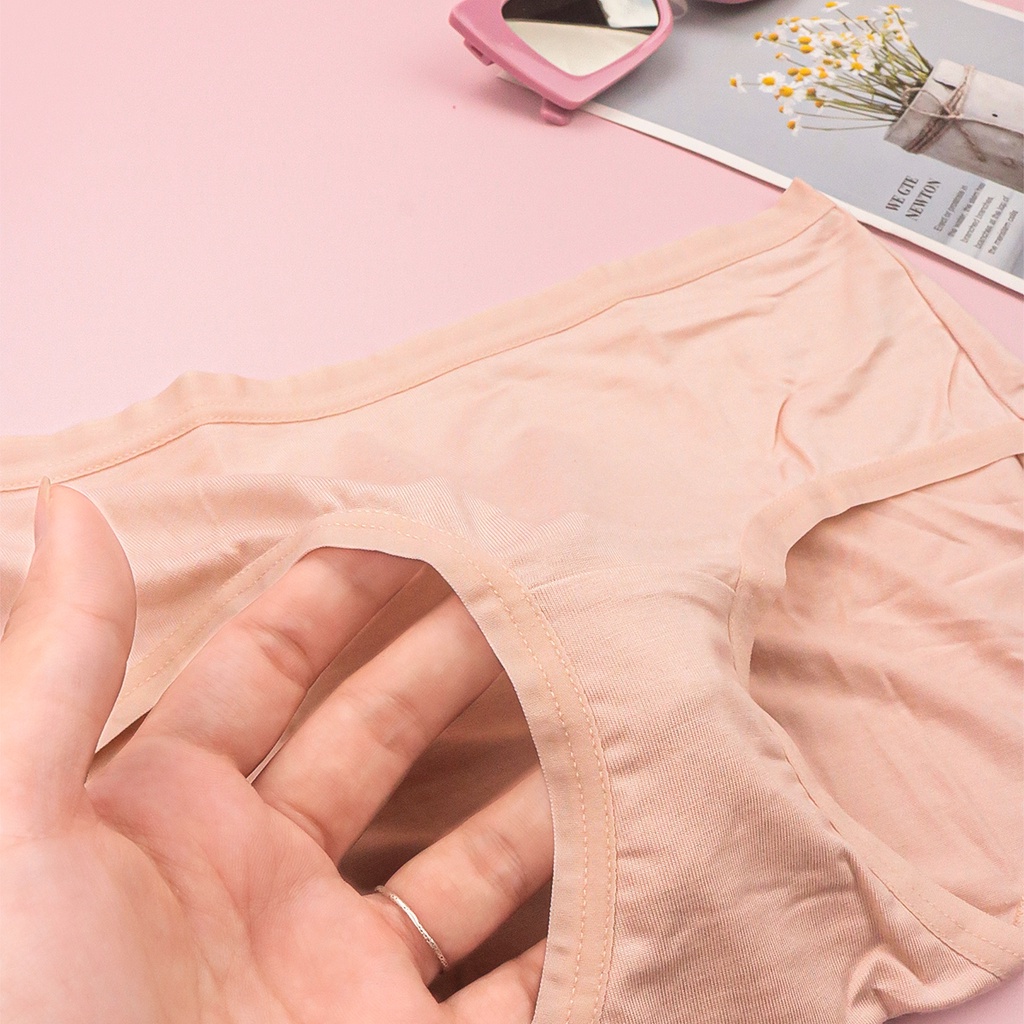 Quần Lót Nữ Cotton Form To Luperi Dáng Bikini Cơ Bản Cạp Vừa Chất Liệu Co Giãn Mềm Mại Thoáng Mát Sp763