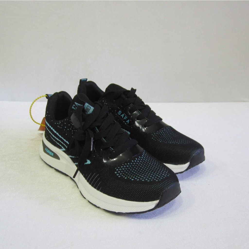 Giày Safa Thể Thao Sneakers Nữ Đen Xanh, Đen Cam Đế Phylon Vải Dệt Siêu Nhẹ Êm Chân Mã ATS001 | BigBuy360 - bigbuy360.vn