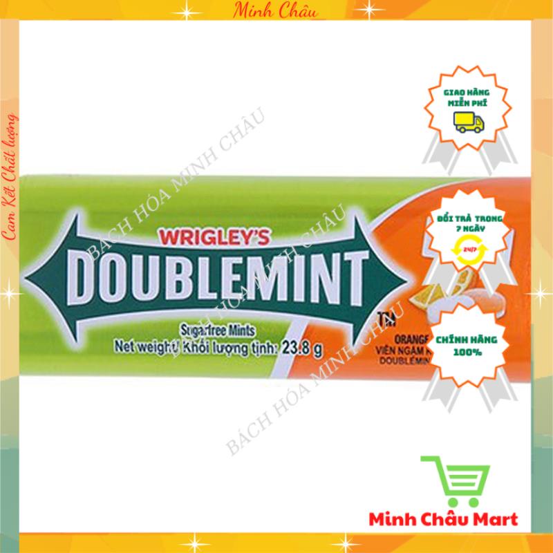 Kẹo Ngậm Thơm Miệng Không Đường Doublemint Hương Cam/ Chanh/ Bạc Hà 23,8g(Hộp)