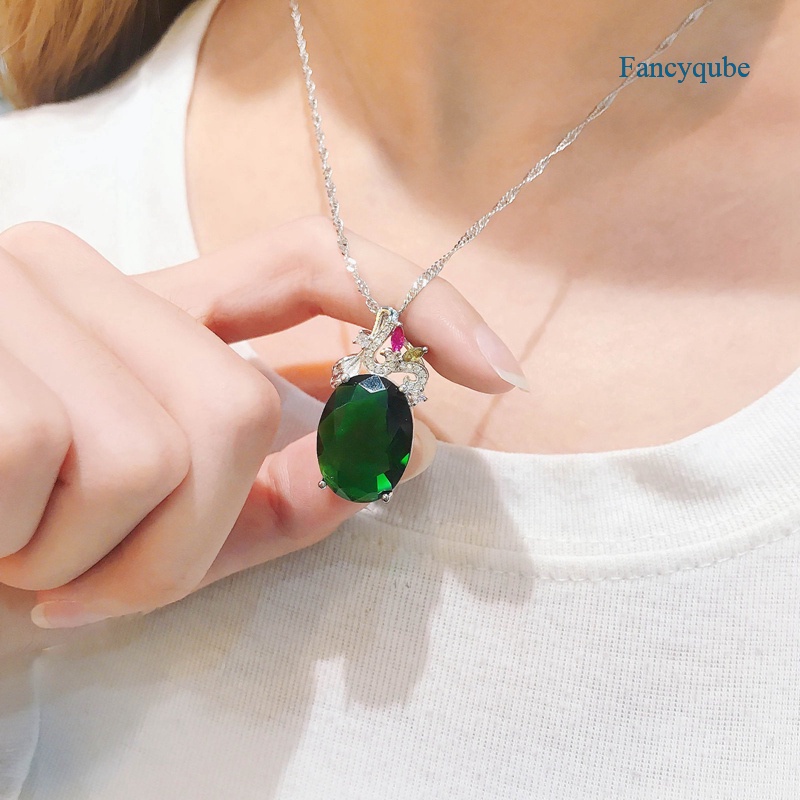 Vòng tay đính đá zircon hình oval AAA thời trang cho nữ