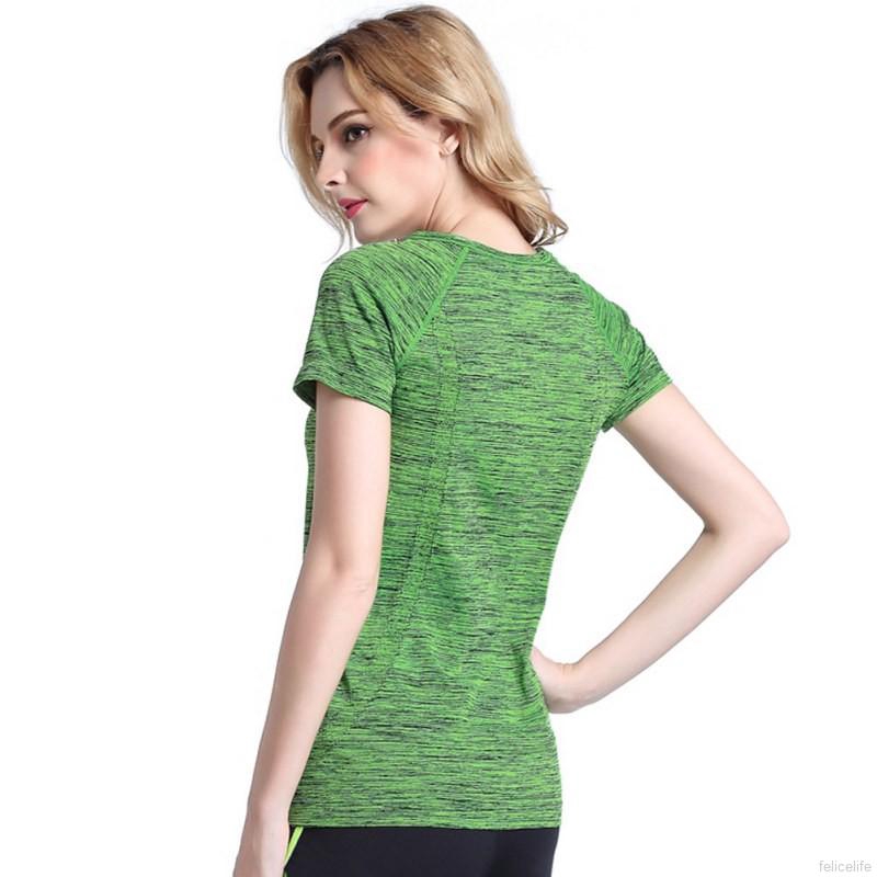 Áo thun thể thao mau khô và thoáng hơi thời trang cho nữ