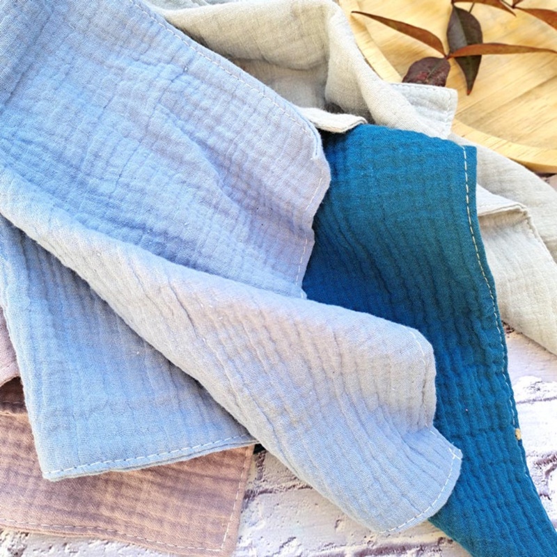 Haha Yếm Ăn Cotton Với Vòng Nhẫn Kiểu Bandana Cho Bé Sơ Sinh Dùng Làm Quà Tặng